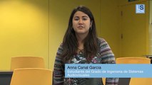 Anna Canal, estudiante del Grado de Ingeniería en Sistemas Audiovisuales
