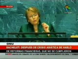 Presidenta chilena Michelle Bachelet en la ONU afirma hay que renovar la organización 2/2