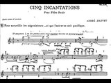 Andre Jolivet - Incantations for Solo Flute (Score & Audio)