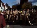 Royal Irish Regiment Homecoming parade in Shrewsbury - 16th Oct 2008. Pre Belfast Homecoming Parade