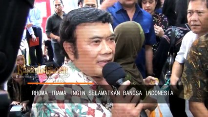 Rhoma Irama Ingin Selamatkan Bangsa Indonesia