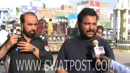 سوات  سیا حو ں کے سہو لت کیلئے جگہ جگہ پر پو لیس اہلیپ لا ئن کیمپ کا قیا م ۔ عوام خوش