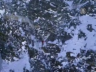 Огненная тропа засияла на горе Маттерхорн