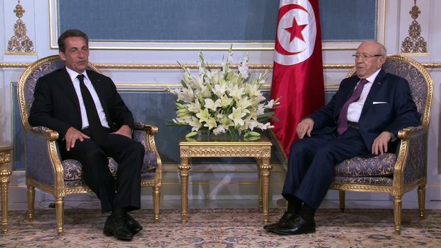 NS Honoré et heureux de rencontrer ajd, avec @lesRepublicains, le Président Beji Caïd [20.07.2015]