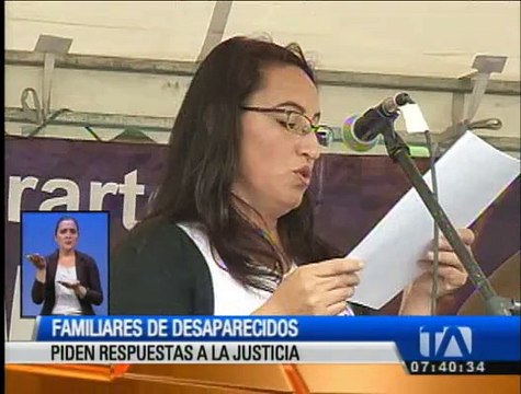 Familiares de desaparecidos piden respuestas a la justicia