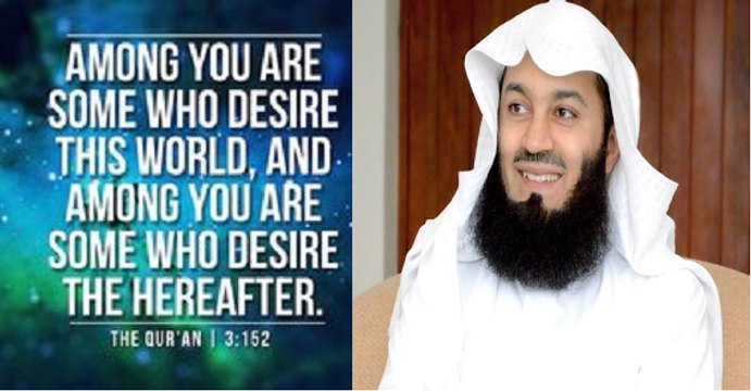 Show is beautiful but what is reality in the materialistic world –Mufti Menk 2015