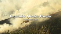 Incendio  boschivo dietro al  Monte Faudo  a  Montalto
