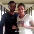 Shoaib Malik and Sania Mirza makes Dubsmash on Abhi To Party Shuru Howi Hai, after Pakistan Wins