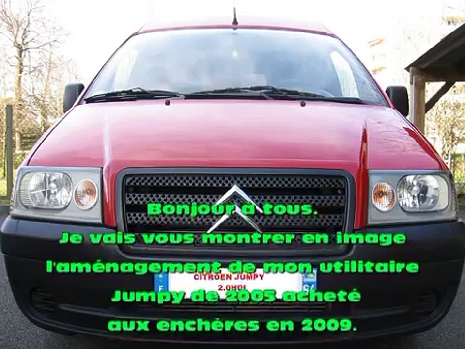 Aménagement intérieur utilitaire jumpy