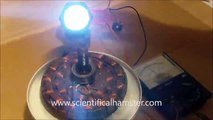 Ceiling Fan to Wind generator conversion demo