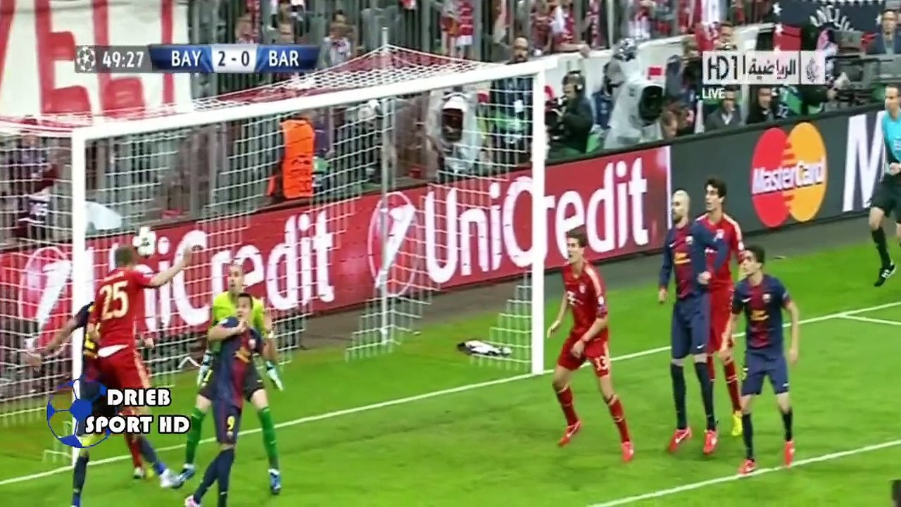 أهداف مباراة بايرن ميونيخ 4 - 0 برشلونة (23/4/2...