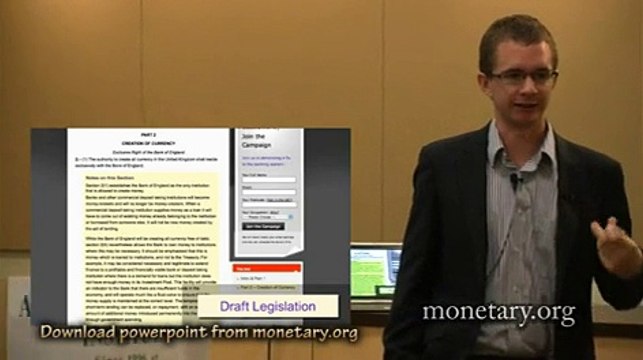 Ben Dyson at the 2010 American Monetary Institute Conference