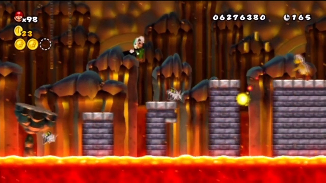 [28] Newer Super Mario Bros. Wii: Hard Mode - Final Boss / Level, Ending, Credits (W8: K.Core 3/3)