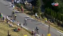 So impressive fall during Cyclism race Tour De France