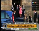 Máxima y el saludo a los argentinos después de su asunción - Telefe Noticias