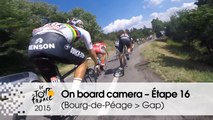 Caméra embarquée / On board camera - Stage 16 (Bourg-de-Péage  Gap) - Tour de France 2015