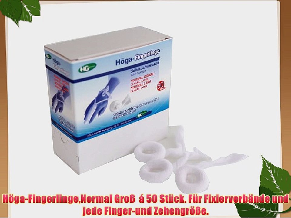 H?ga-FingerlingeNormal Gro?  ? 50 St?ck. F?r Fixierverb?nde und jede Finger-und Zehengr??e.