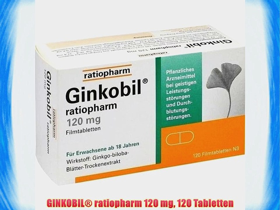 GINKOBIL? ratiopharm 120 mg 120 Tabletten