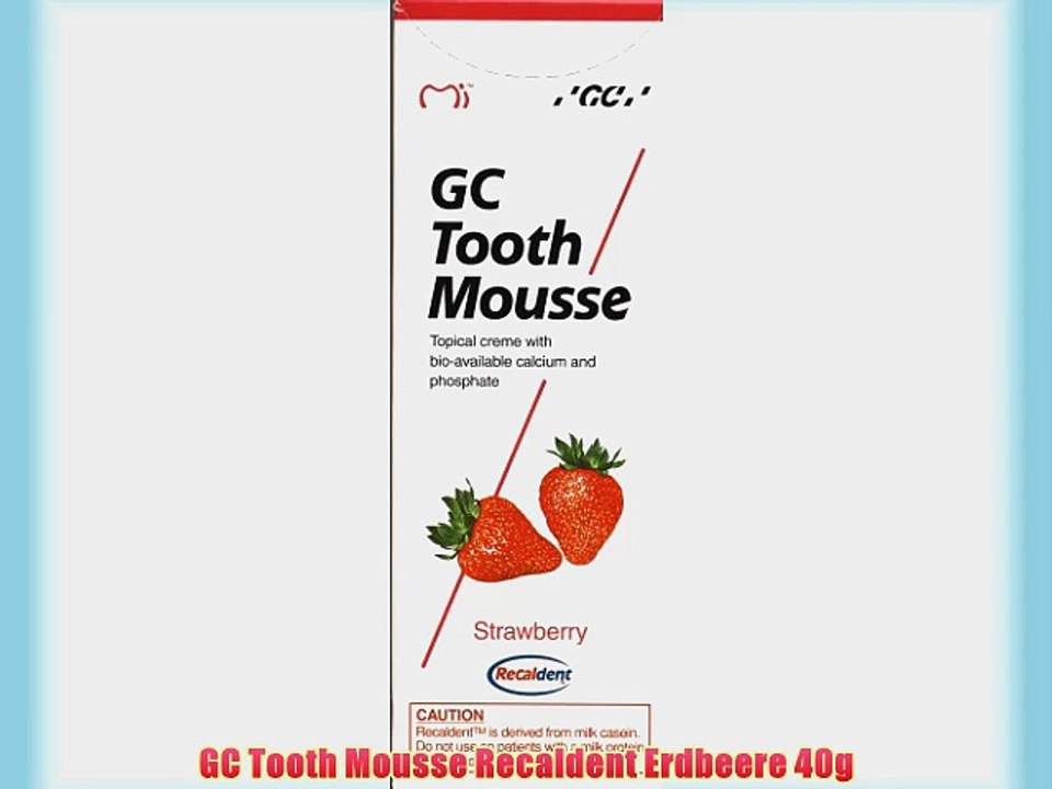 GC Tooth Mousse Recaldent Erdbeere 40g
