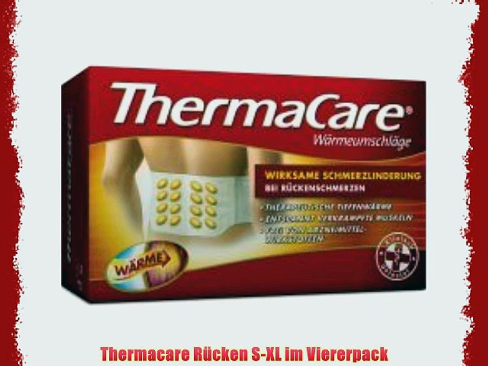 Thermacare R?cken S-XL im Viererpack