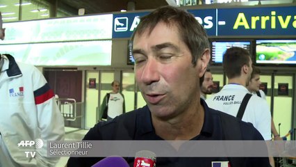 Les Bleus, vainqueurs de la Ligue mondiale, de retour en France