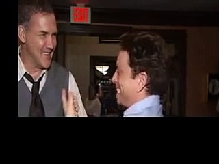 Chris Kattan & Norm MacDonald joking around.