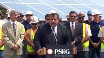 Governor Christie: New Jersey Is One Of The Leaders In Solar Energy