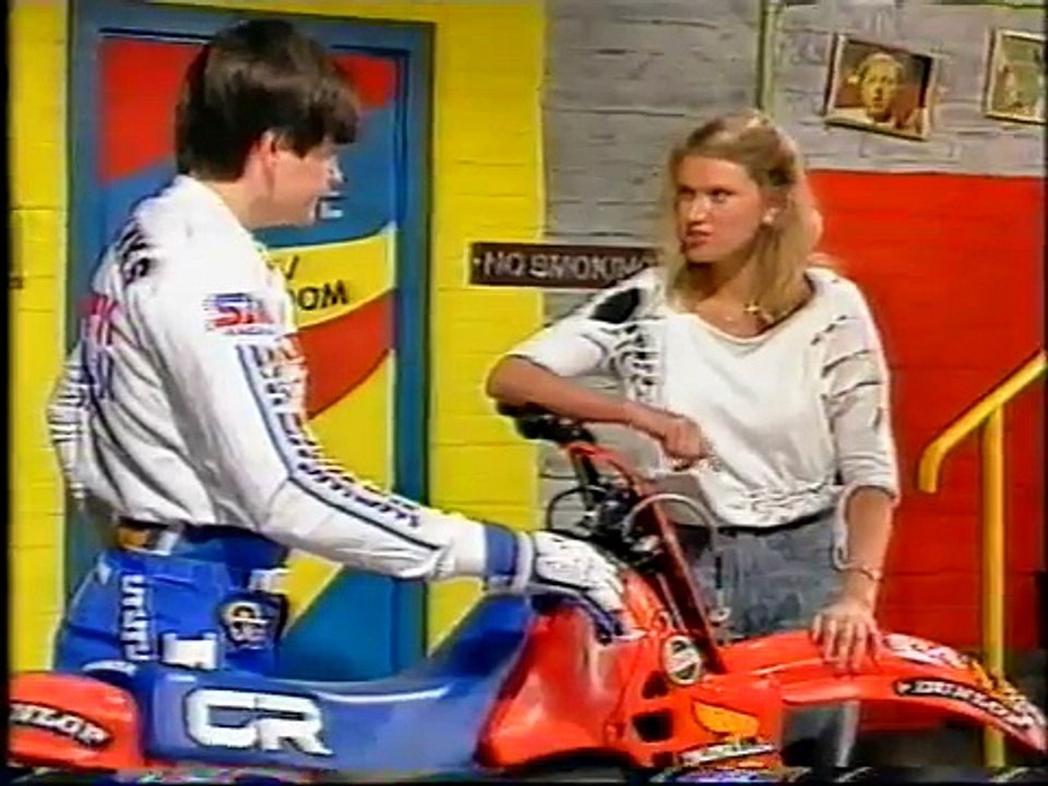 1984 mark banks interview///chuck sun supercross footage with helmet cam///motocross