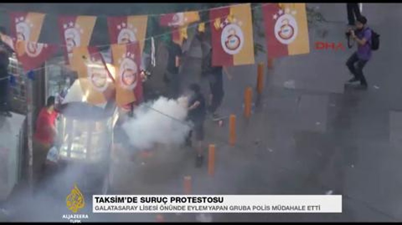 Taksim'de Suruç eylemi
