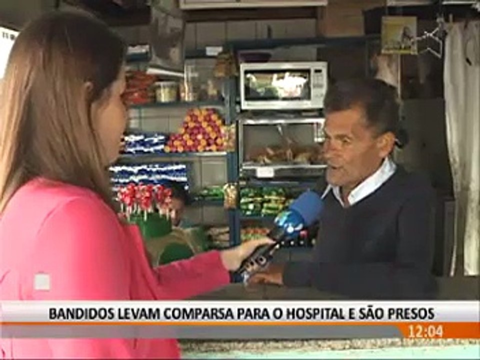 Bandidos levam comparsa para hospital e são presos