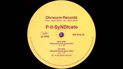 P II Syndicate - Diesmal Bist Du Ganz Allein (Mix 1) (A)