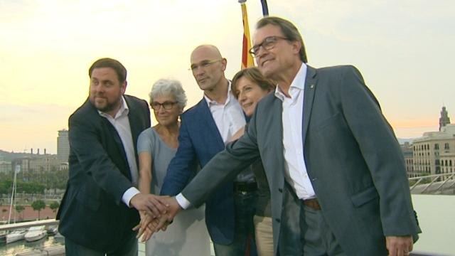 Juntos por el si , así se llama la candidatura independentista de CDC y ERC