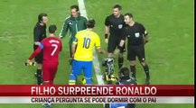 Filho de Cristiano Ronaldo questiona o pai e faz todos rir