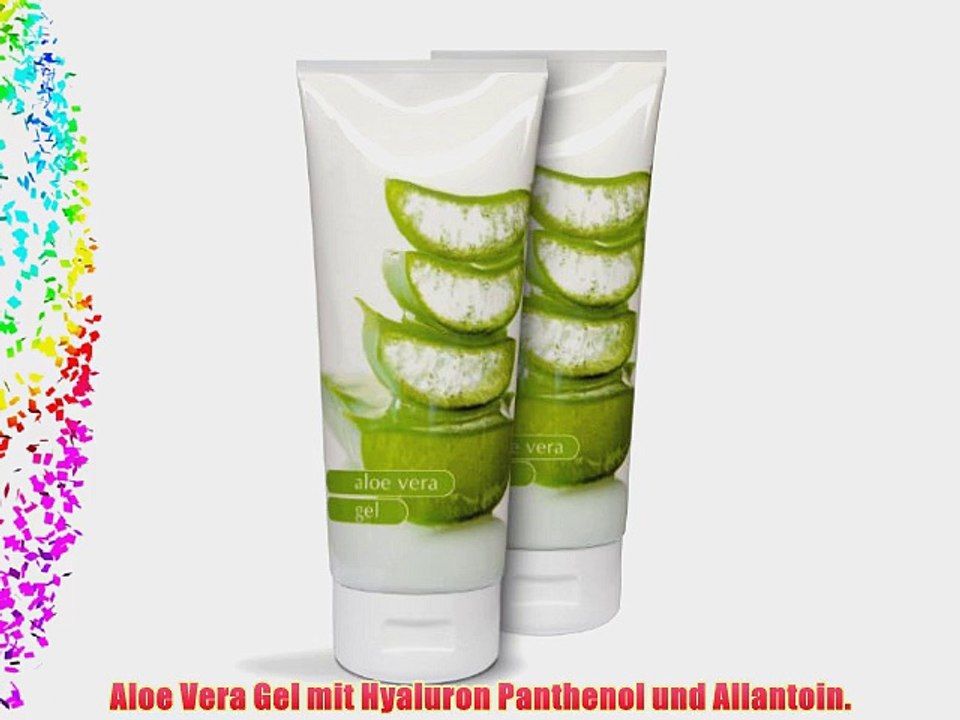 Aloe Vera Gel mit Hyaluron Panthenol und Allantoin 200 ml - 2er Package