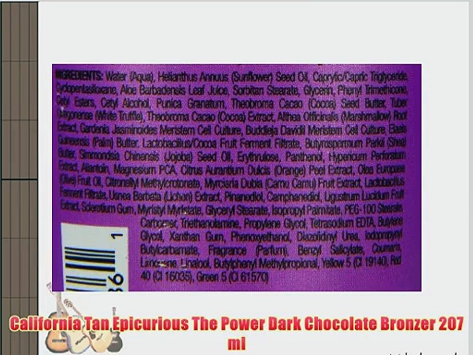 California Tan Epicurious The Power Dark Chocolate Bronzer 207 ml