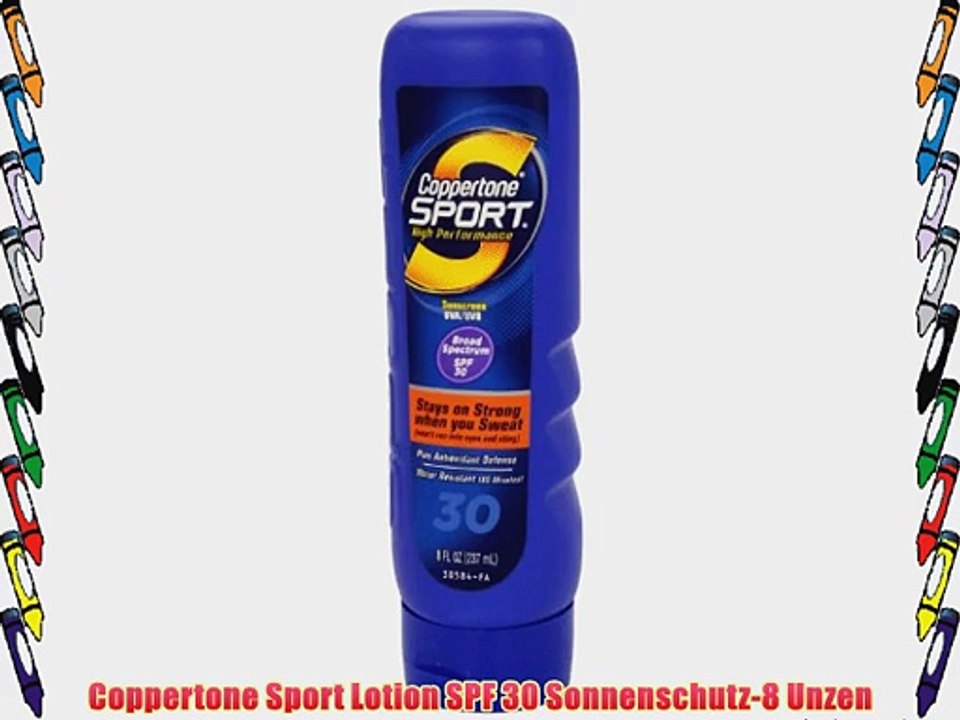 Coppertone Sport Lotion SPF 30 Sonnenschutz-8 Unzen