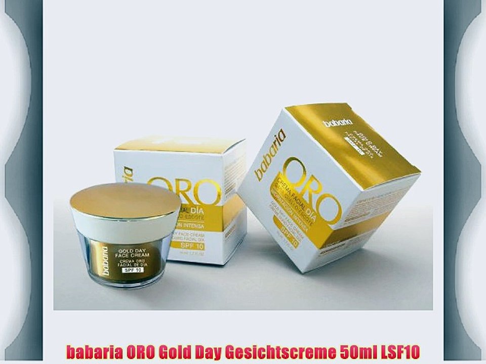 babaria ORO Gold Day Gesichtscreme 50ml LSF10