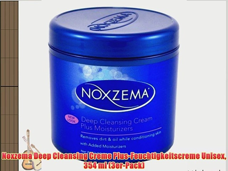 Noxzema Deep Cleansing Creme Plus-Feuchtigkeitscreme Unisex 354 ml (3er-Pack)