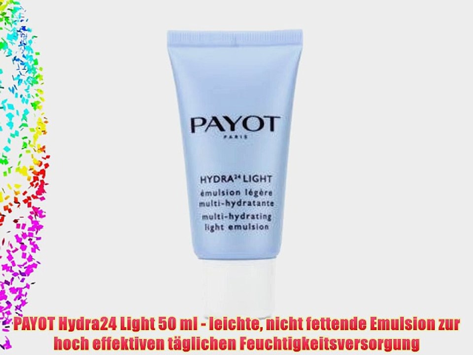 PAYOT Hydra24 Light 50 ml - leichte nicht fettende Emulsion zur hoch effektiven t?glichen Feuchtigkeitsversorgung