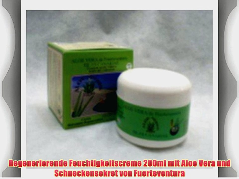 Regenerierende Feuchtigkeitscreme 200ml mit Aloe Vera und Schneckensekret von Fuerteventura