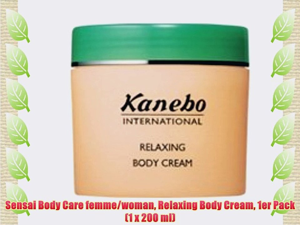 Sensai Body Care femme/woman Relaxing Body Cream 1er Pack (1 x 200 ml)