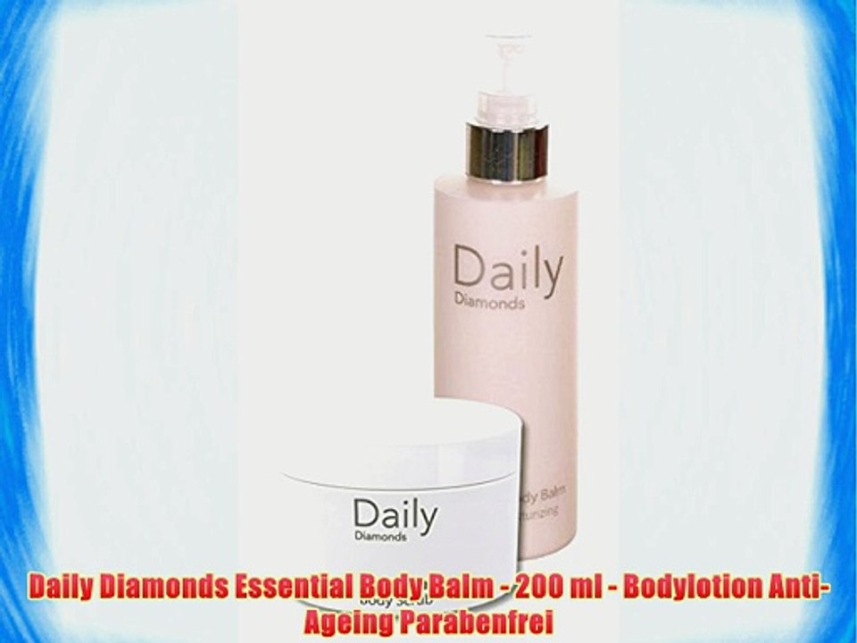 Daily Diamonds Essential Body Balm - 200 ml - Bodylotion Anti-Ageing Parabenfrei