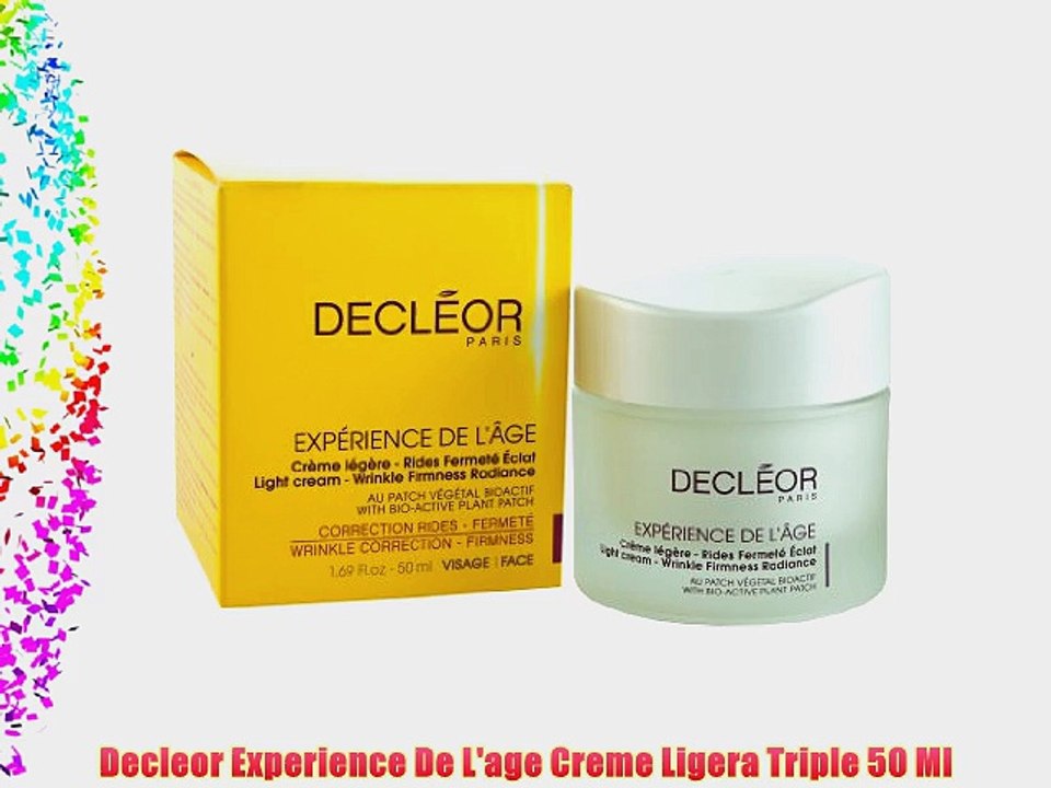 Decleor Experience De L'age Creme Ligera Triple 50 Ml