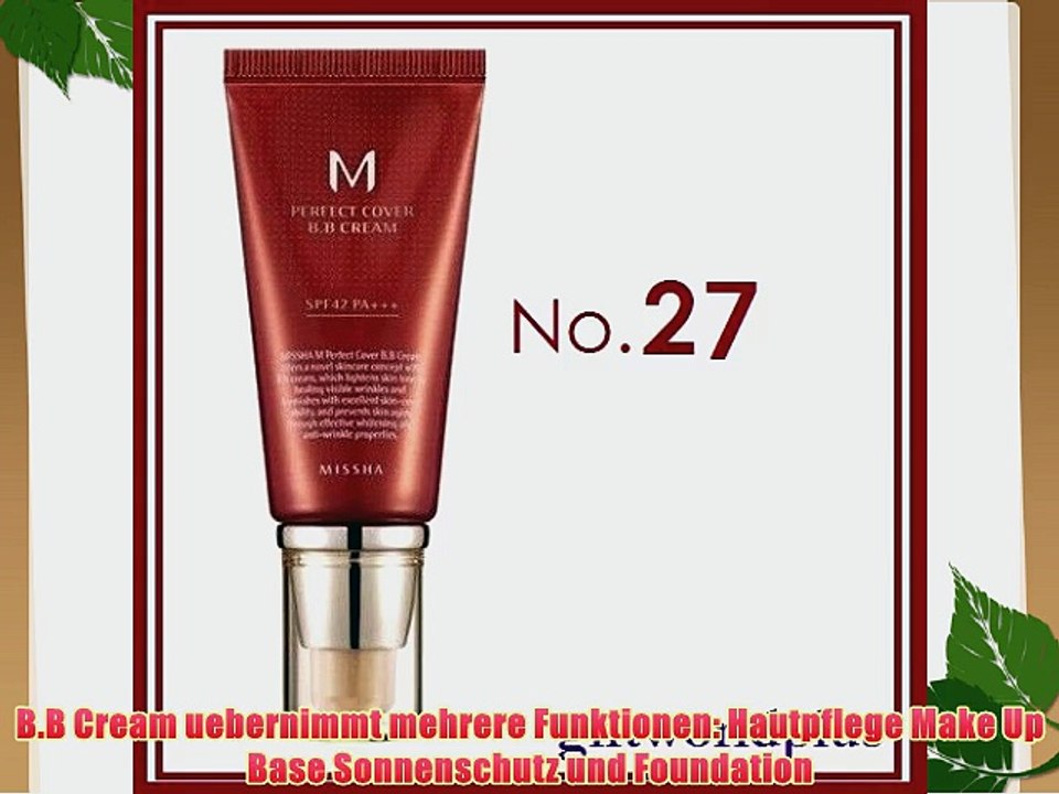 Missha M Perfect Cover B.B Cream No. 27 SPF 42 PA    50ml