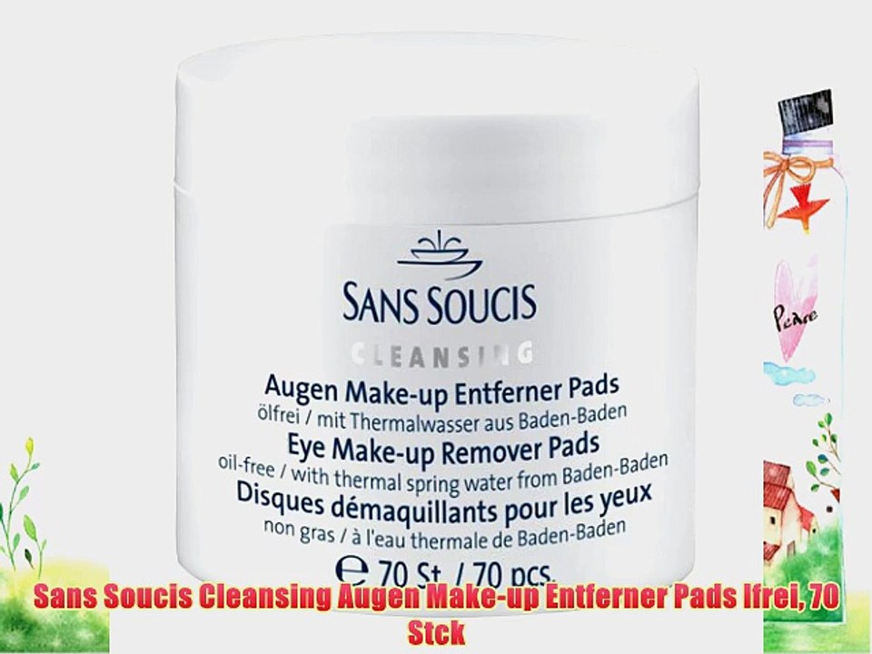 Sans Soucis Cleansing Augen Make-up Entferner Pads lfrei 70 Stck