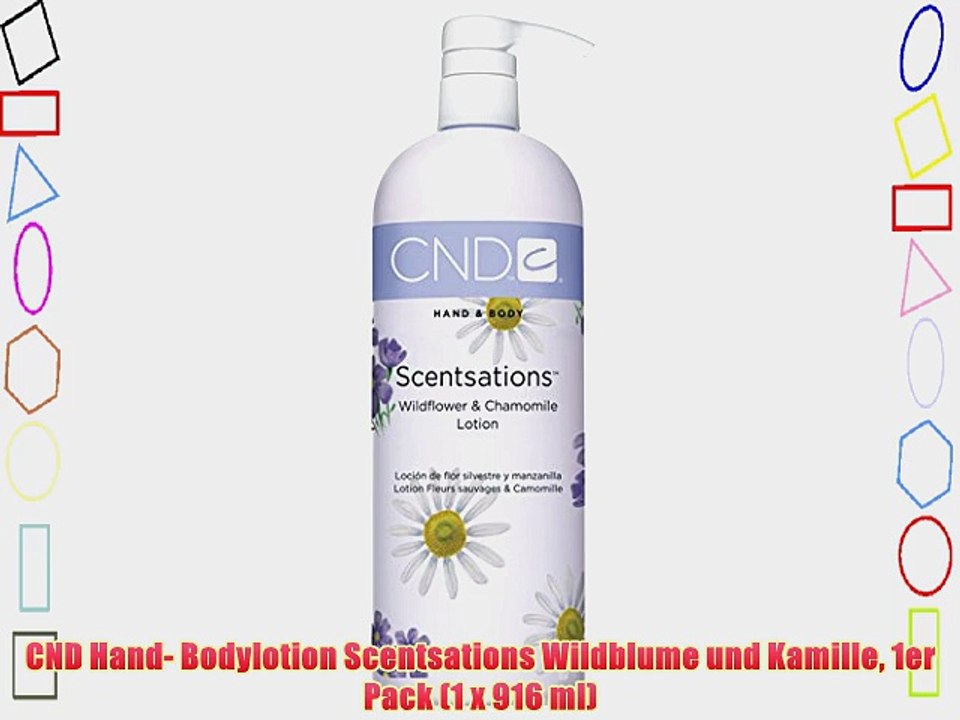 CND Hand- Bodylotion Scentsations Wildblume und Kamille 1er Pack (1 x 916 ml)