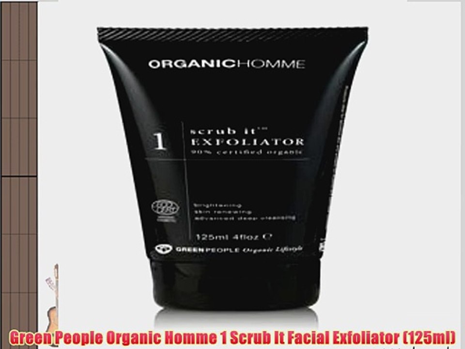 Green People Organic Homme 1 Scrub It Facial Exfoliator (125ml)