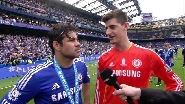 Deigo Costa and Thibaut Courtois, Interview 14/15 League Champions