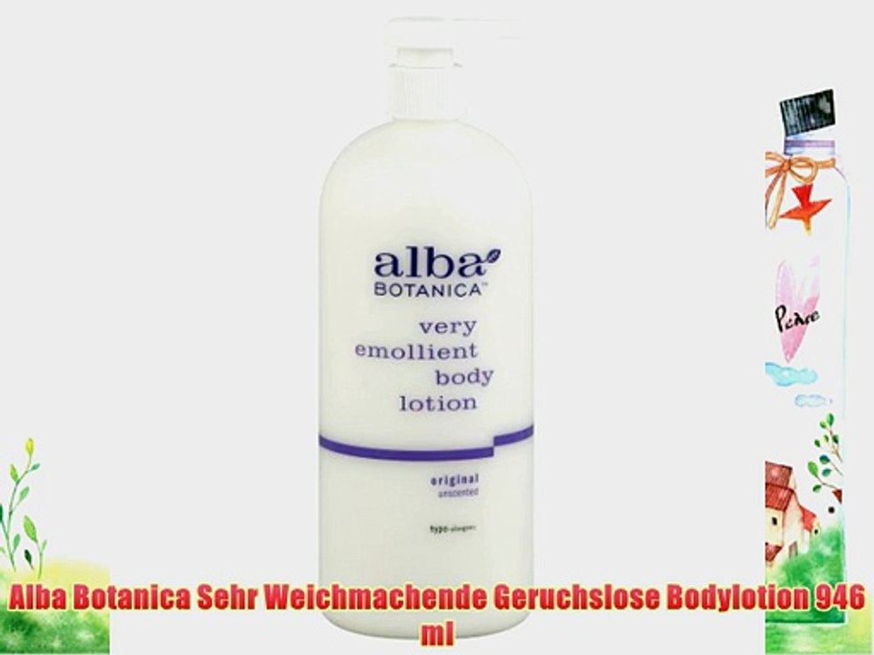Alba Botanica Sehr Weichmachende Geruchslose Bodylotion 946 ml