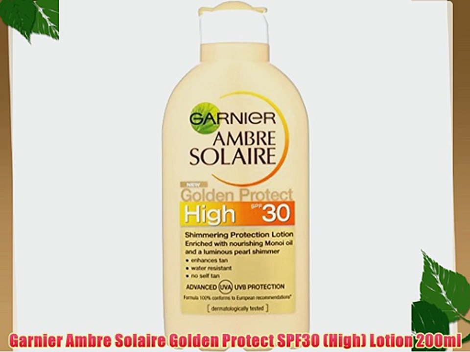 Garnier Ambre Solaire Golden Protect SPF30 (High) Lotion 200ml